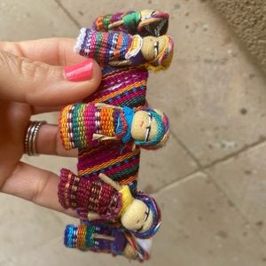 Bohemian worry doll headband